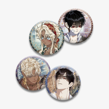 [Blossoms of the White Night] CAN BADGE SET