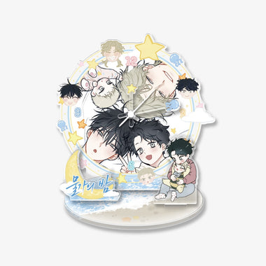 Low Tide In Twilight Dreamland Acrylic Clock