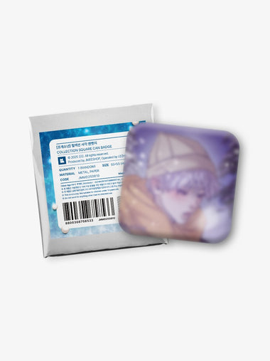 [Pearl Boy] COLLECTION SQUARE CAN BADGE
